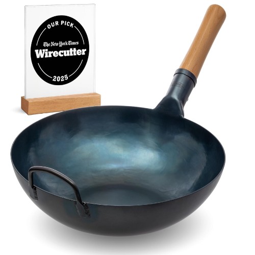 Blue Carbon Steel Wok Pa